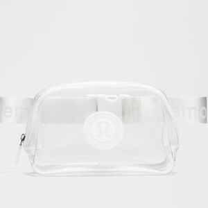 Lululemon belt bag 1L clear white